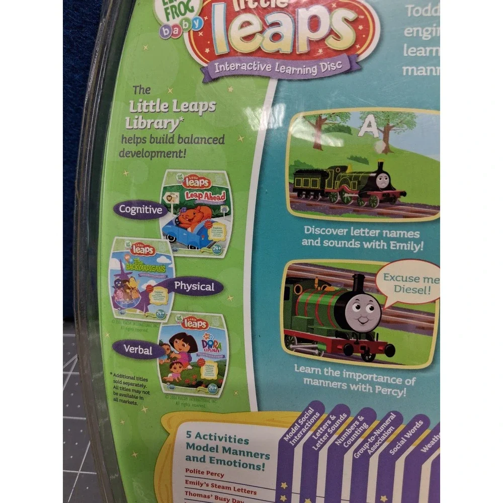 LeapFrog Little Leaps Thomas and Friends Learning Disc Blue Toddler 24 Months